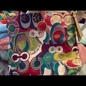 Multicolored Coach Crossbody purse